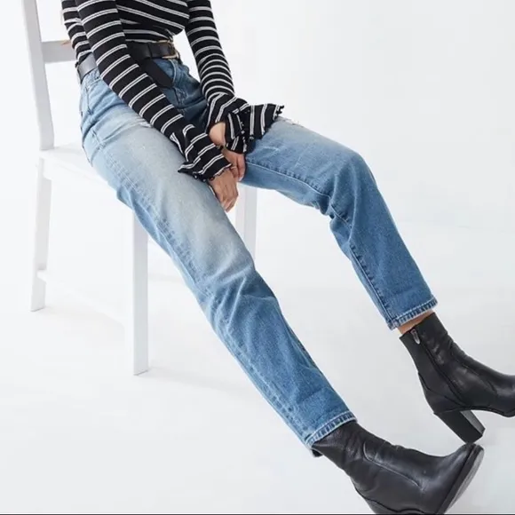 • Crosswalk heeled leather sock boots •