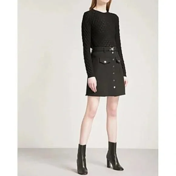 ♥️ French Maje black skirt come with belt