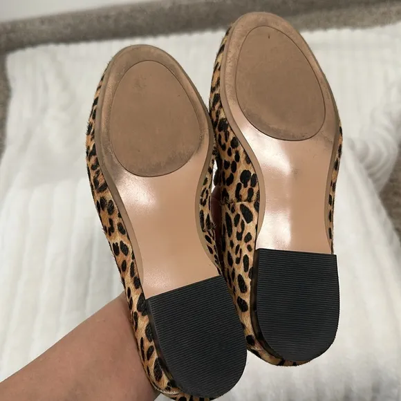 🌴 Halogen Real Leather Cow Hair Flats