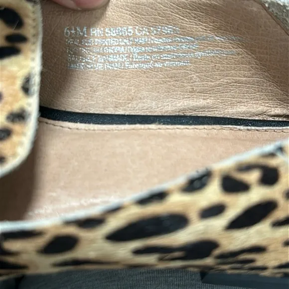 🌴 Halogen Real Leather Cow Hair Flats
