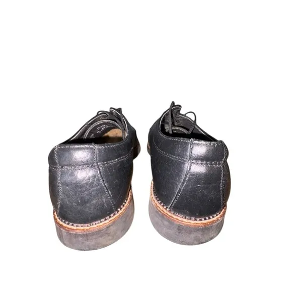 ⭐️ HS Trask Brown Authentic Bison Leather Oxford Dress Shoes 11