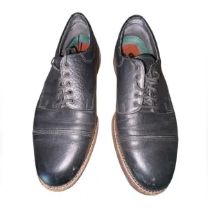 ⭐️ HS Trask Brown Authentic Bison Leather Oxford Dress Shoes 11