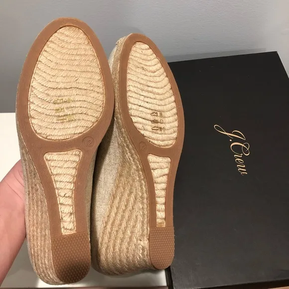 ⭐️ J. Crew Seville espadrille wedges