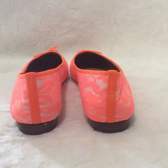 🐞 J. Crew Uptown Neon Ballerina Flats NWOT