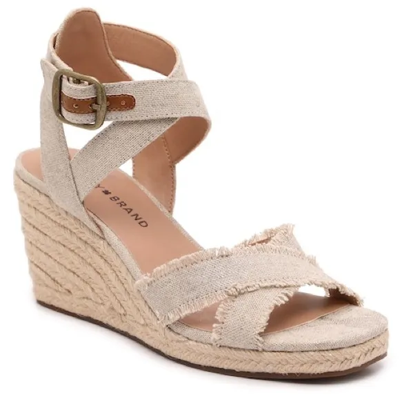 ⭐️ Lucky Brand Myghan Espadrille Wedge Sandal