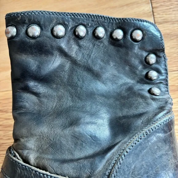🐎 OXS Heeled Brown Leather Boots - size 38
