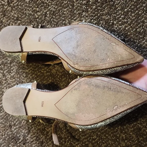 💰 PRICE DROP! Halogen Snake Skin Leather Flats
