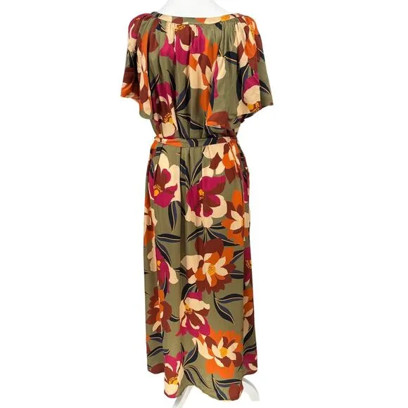 🌺 Velvet by Graham &amp; Spencer Floral Maxi Dress NWT, Size M Luxury Resort Style