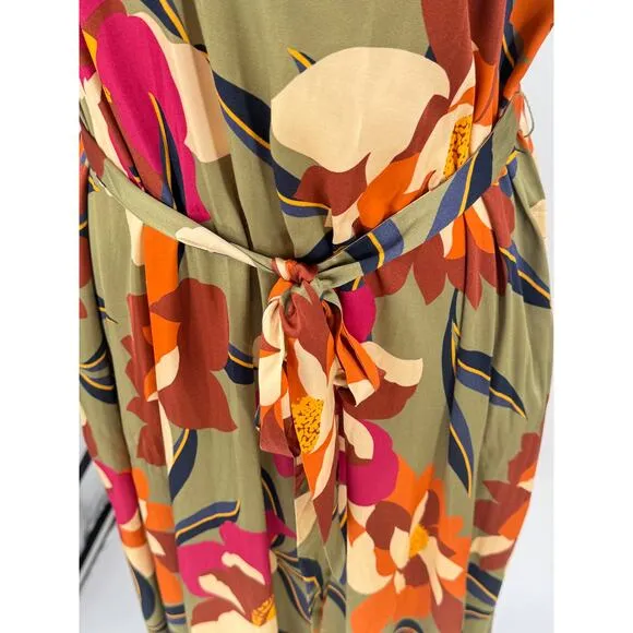 🌺 Velvet by Graham &amp; Spencer Floral Maxi Dress NWT, Size M Luxury Resort Style