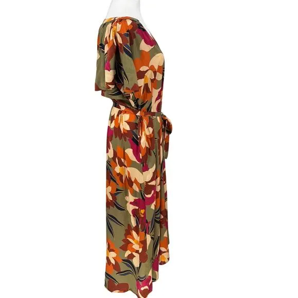 🌺 Velvet by Graham &amp; Spencer Floral Maxi Dress NWT, Size M Luxury Resort Style