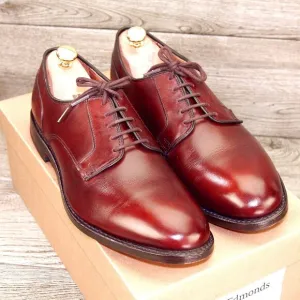 * worn 1x * $425 Allen Edmonds WINDSOR 9.5 EEE Dark Chili * add $15 new Trees