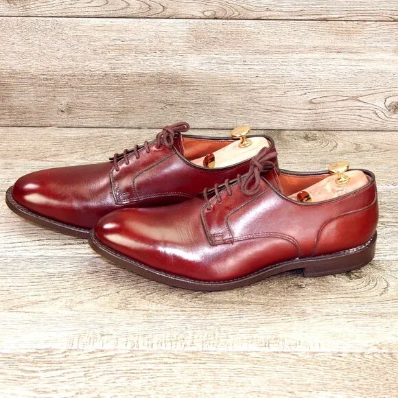 * worn 1x * $425 Allen Edmonds WINDSOR 9.5 EEE Dark Chili * add $15 new Trees