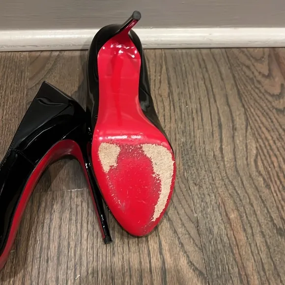 120 mm Platform pumps - Patent calf leather