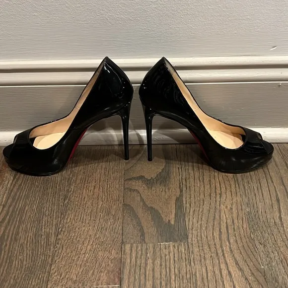 120 mm Platform pumps - Patent calf leather