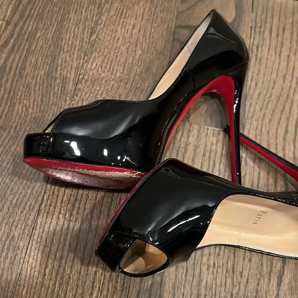 120 mm Platform pumps - Patent calf leather