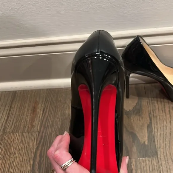 120 mm Platform pumps - Patent calf leather