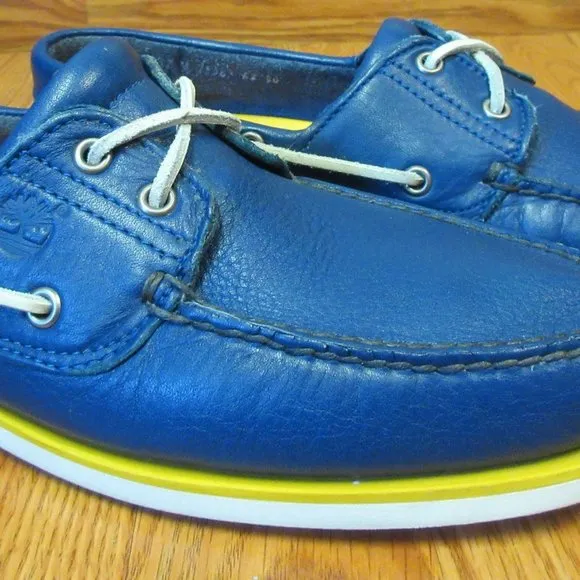 12M TIMBERLAND Mens LEATHER CAUSAL BOAT SHOES DARK
