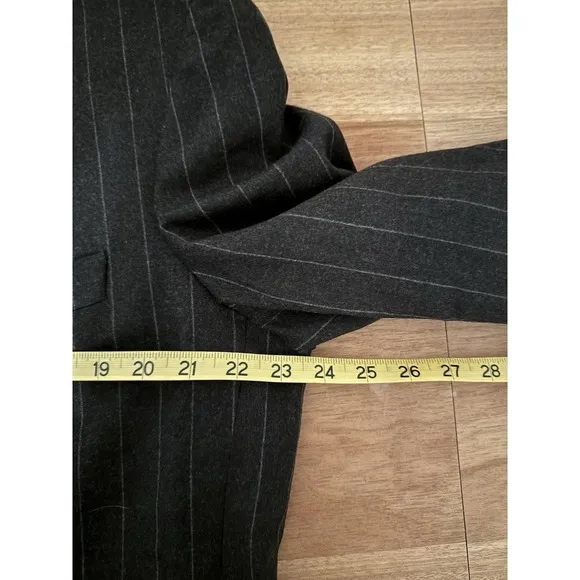 1881 Cerruti Lanifico Woven In Italy 100% New Wool 3 Button Pinstripe Blaze 44R‎