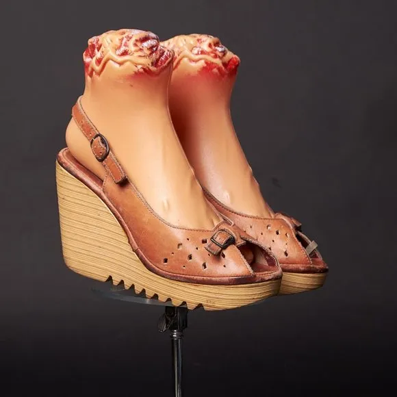 1970s Platform Wedge Open Toe Sandals Shoes