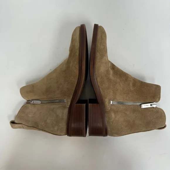3.1 Phillip Lim Alexa Ankle Boots Flat Heel Tan Caramel Brown Suede EU 38 $525