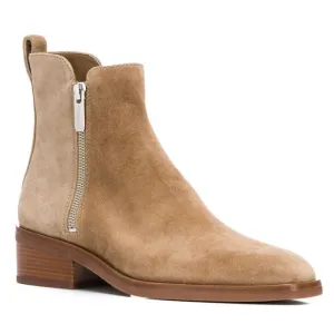 3.1 Phillip Lim Alexa Ankle Boots Flat Heel Tan Caramel Brown Suede EU 38 $525