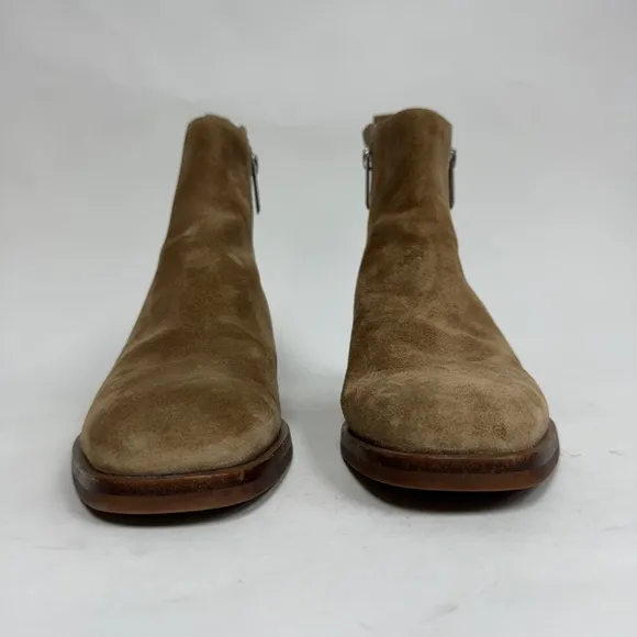 3.1 Phillip Lim Alexa Ankle Boots Flat Heel Tan Caramel Brown Suede EU 38 $525
