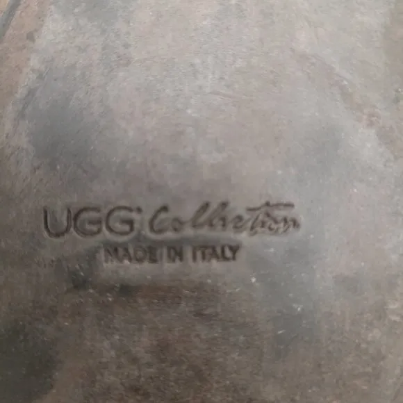 $375 UGG Australia Collection Conchetta Boots Plum Leather Heeled Boots 6.5