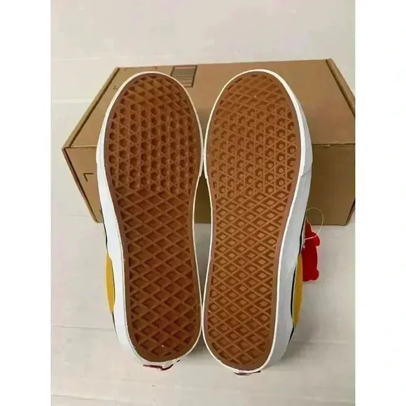 .591 Vans Orange Checkerboard, Mens Casual Shoes-US 8 Mens