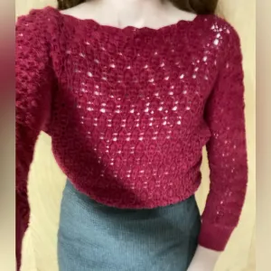 70’s Hand Crochet Sweater