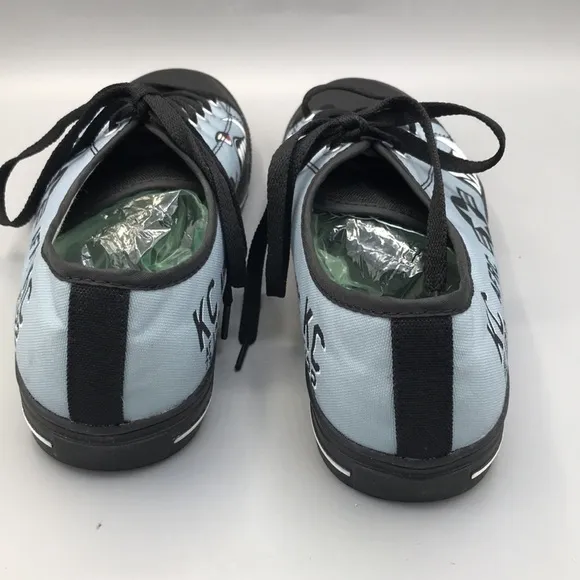 A-10 of the 442nd Fighter Wing Men's Low Top Canvas Shoes - Black Men's 11.5
