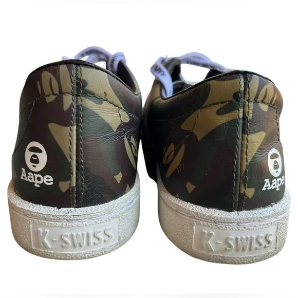 A BATHING APE x K-SWISS Classic 66 Aape All-Over BAPE Camo/ White Men’s Sz 8