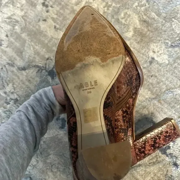 Able Saddle Snake Amber Boots 9
