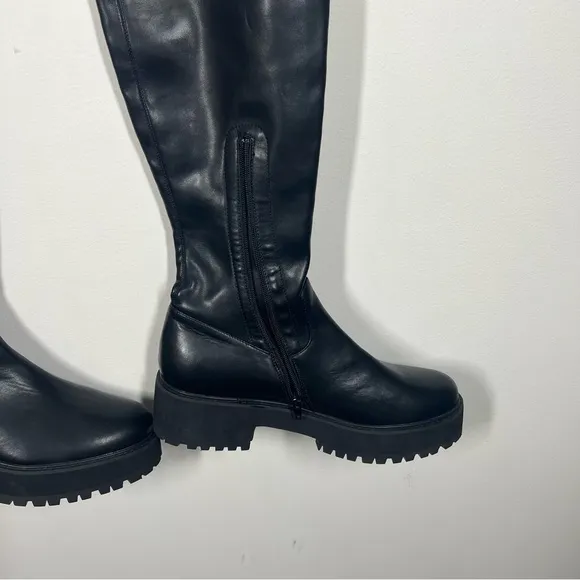 Abound Jessica Flatform Over The Knee Boot in Black Women's Size 13 NWOT