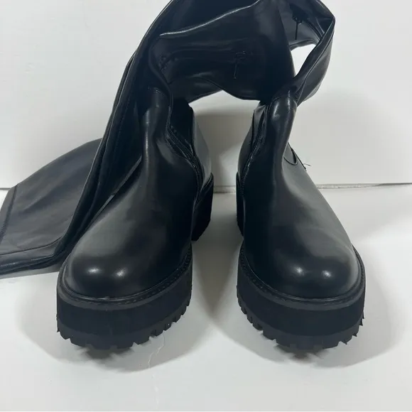 Abound Jessica Flatform Over The Knee Boot in Black Women's Size 13 NWOT