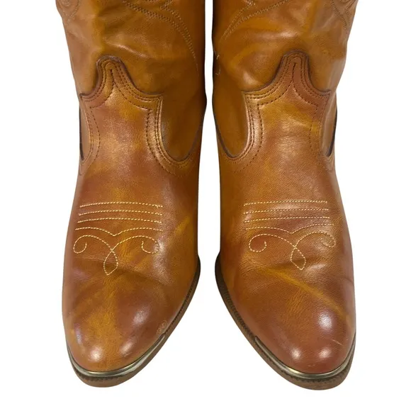 Acme Boots Womens 7 Brown Leather Cowboy Western
