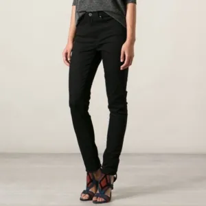 ACNE STUDIOS Coco Black Skinny Slim Fit Mid Rise Ankle Crop Jeans Size 25 Short