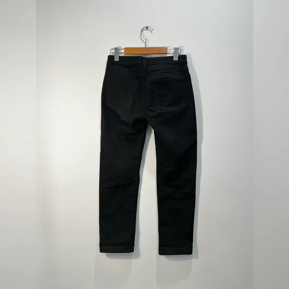 ACNE STUDIOS Coco Black Skinny Slim Fit Mid Rise Ankle Crop Jeans Size 25 Short