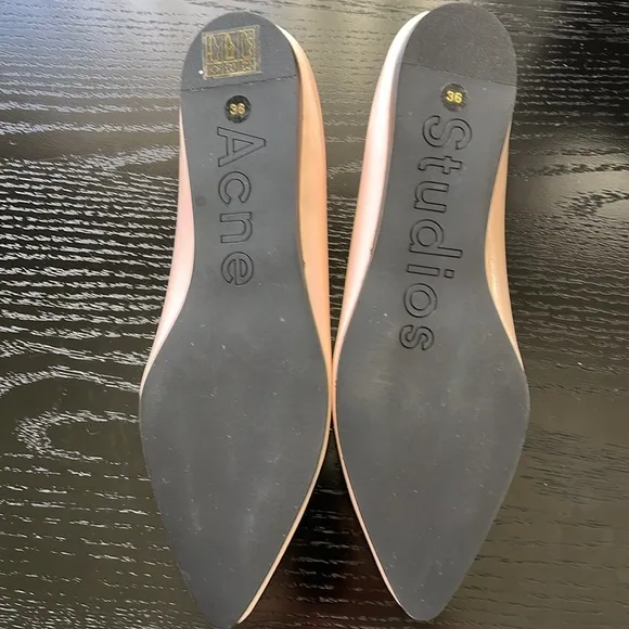 Acne Studios Women's Pink Patent Leather Flats NWT