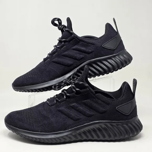 ADIDAS ALPHABOUNCE CR M Black Running Shoes Men's Size 11.5 DA9934 Pre-owned