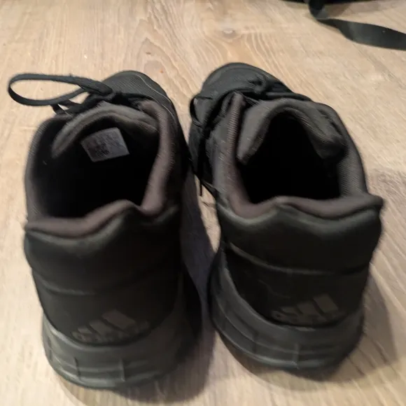 Adidas Black Athletic Shoes with Textured Upper