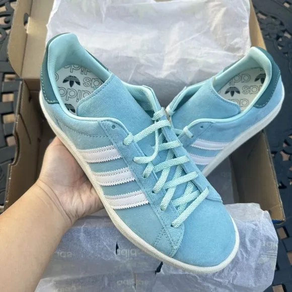 Adidas Campus 80s Light Aqua Men's Athletic Shoes IF5336
