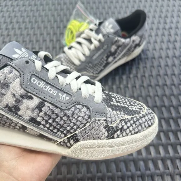 Adidas Continential 80 Grey Snakeskin Men's Athletic Shoes EH0169 Size 5.5