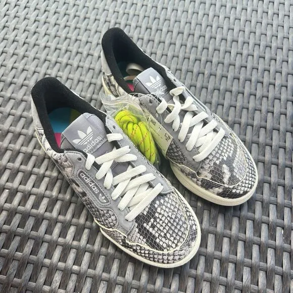 Adidas Continential 80 Grey Snakeskin Men's Athletic Shoes EH0169 Size 5.5