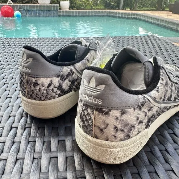 Adidas Continential 80 Grey Snakeskin Men's Athletic Shoes EH0169 Size 5.5