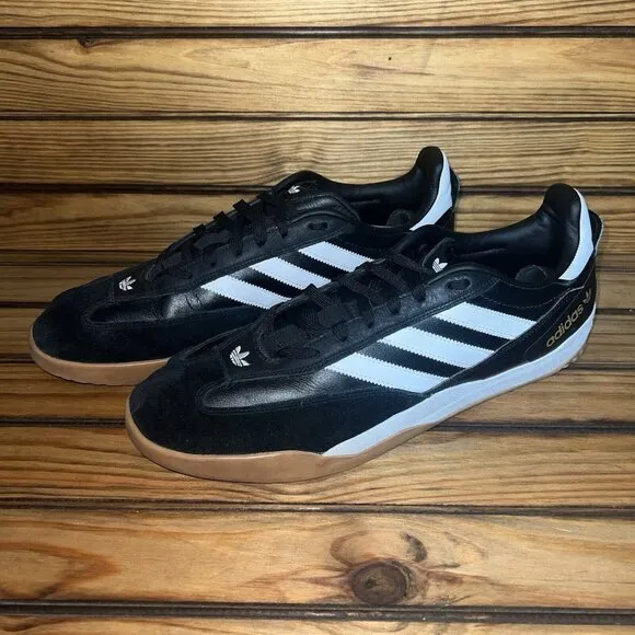 Adidas Copa Nationale Shoes Mens Size 14 Black Gum Leather Athletic Sneakers‎