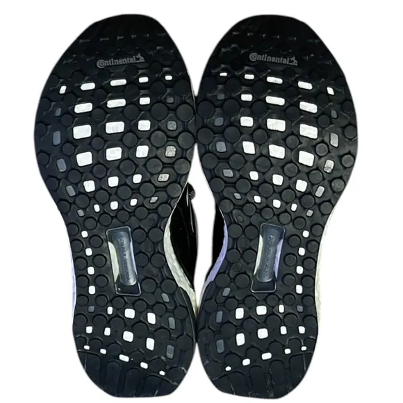 Adidas Energy Boost Black and White Athletic Shoes with Sock-Like Collar