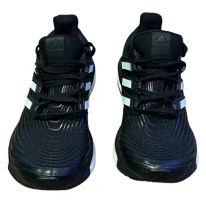 Adidas Energy Boost Black and White Athletic Shoes with Sock-Like Collar