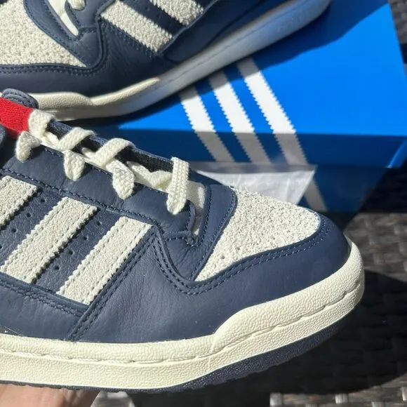 Adidas Forum Low CL Night Indigo Scarlet Men's Athletic Shoes IG8700