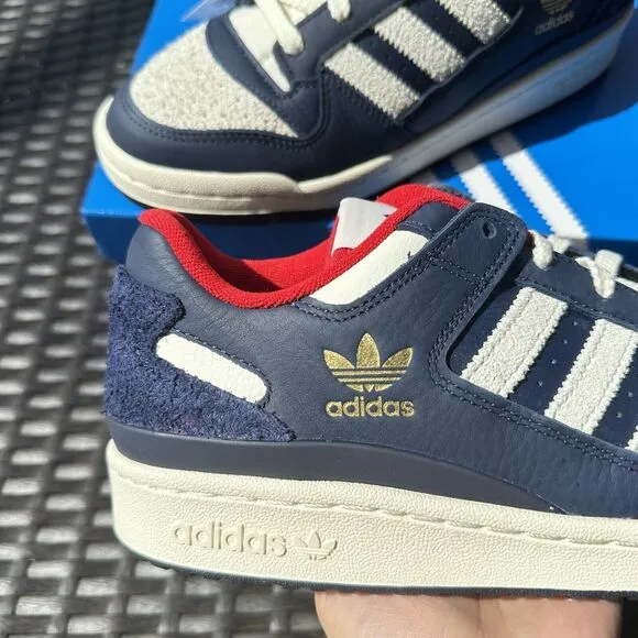 Adidas Forum Low CL Night Indigo Scarlet Men's Athletic Shoes IG8700