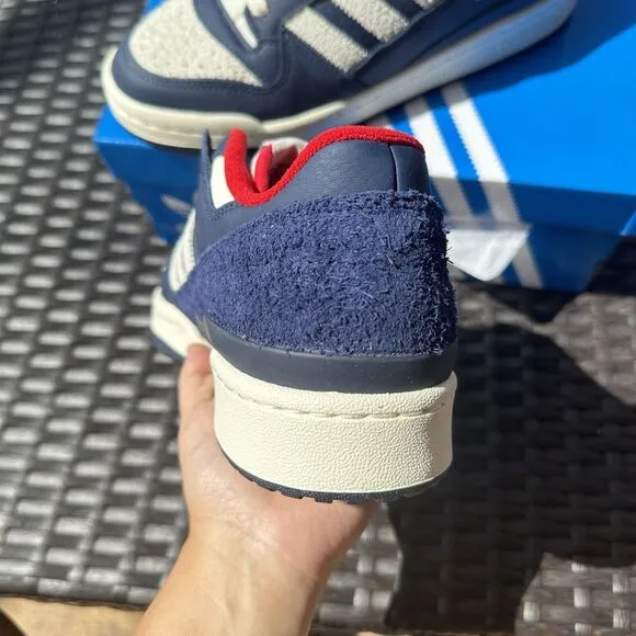 Adidas Forum Low CL Night Indigo Scarlet Men's Athletic Shoes IG8700